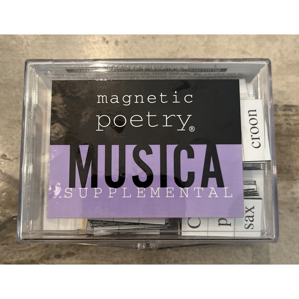 Vintage Magnetic Poetry Kit 1997  Musica Supplemental 200+ Magnets